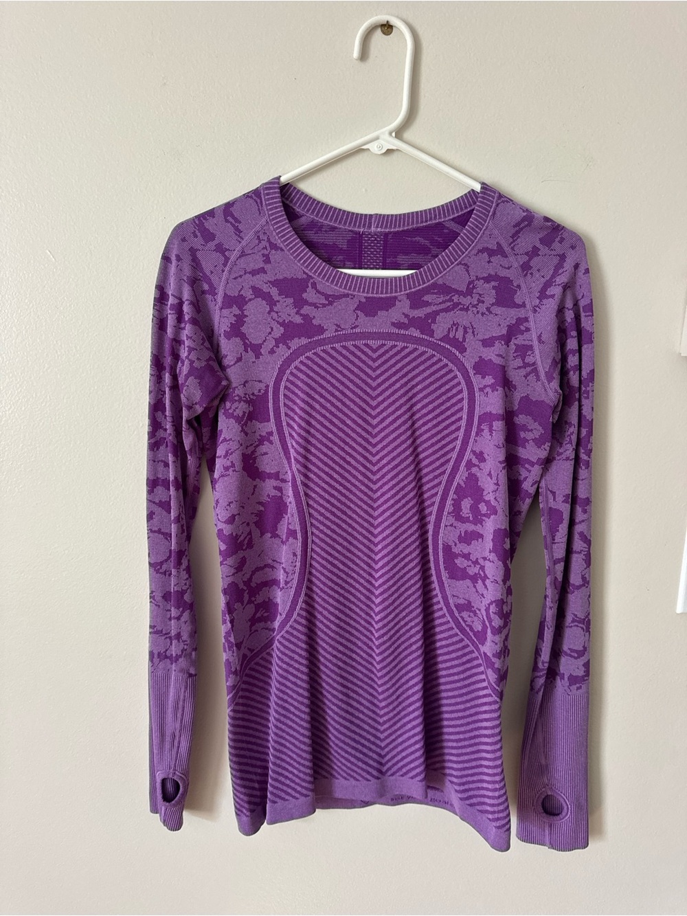lululemon athletica Purple Seamless Long-Sleeve Performance Top